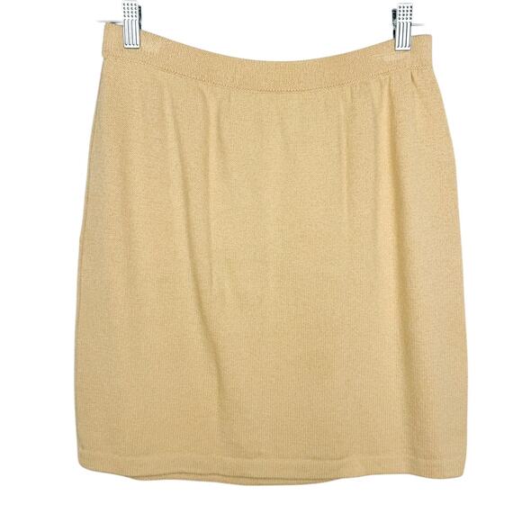 St. John Vintage Santana Knit Stretch Wool Blend Knee Length Pencil Skirt Sz 10 - Picture 1 of 9